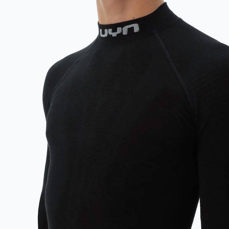 Vyriški termoaktyvūs marškinėliai UYN Elevatyon Biomorph LS Turtle Neck juodi 5
