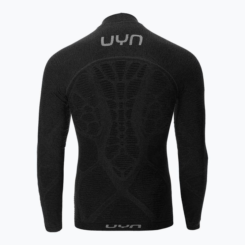 Vyriški termoaktyvūs marškinėliai UYN Elevatyon Biomorph LS Turtle Neck juodi 8