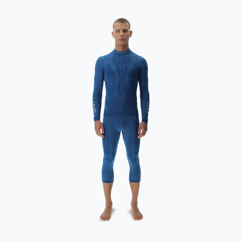 Vyriški termo marškinėliai ilgomis rankovėmis UYN Elevatyon Biomorph Turtle Neck blue atoll 2