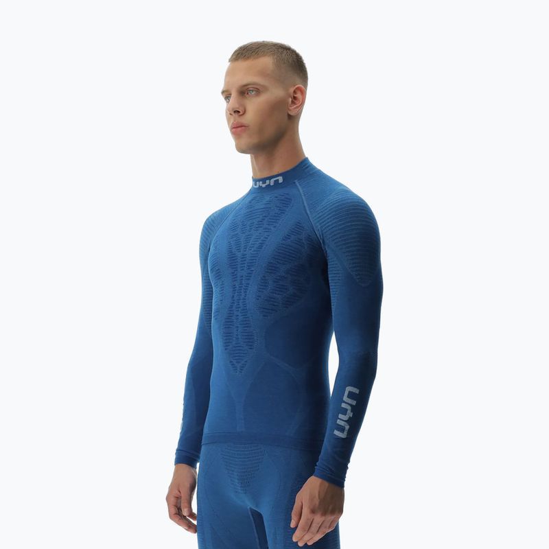 Vyriški termo marškinėliai ilgomis rankovėmis UYN Elevatyon Biomorph Turtle Neck blue atoll 4