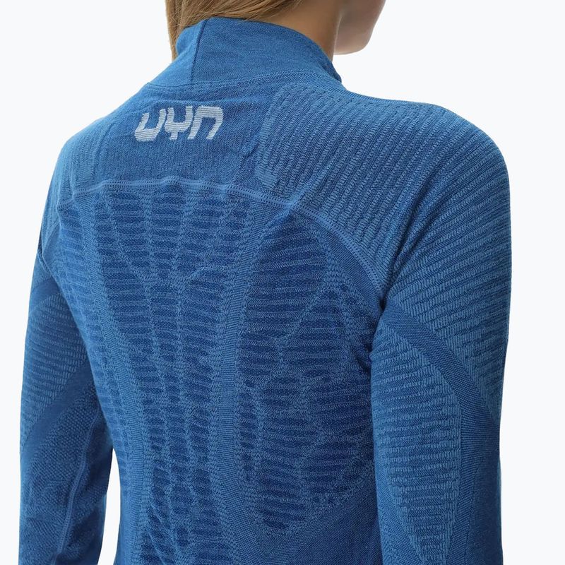 Moteriški termoaktyvūs marškinėliai UYN Elevation Biomorph LS Turtle Neck blue atoll 6