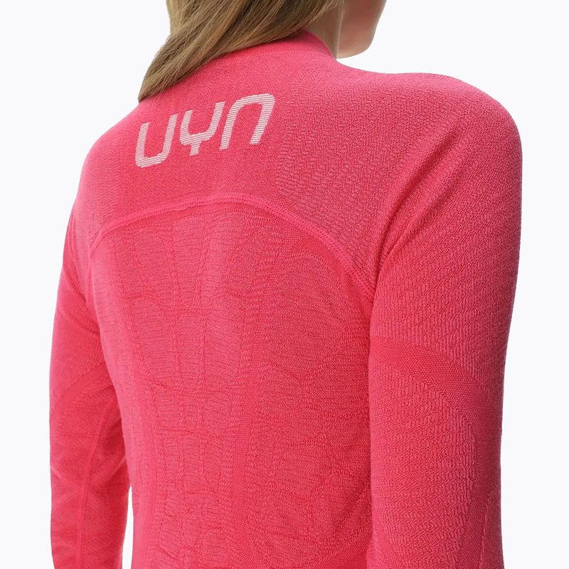 Moteriški termoaktyvūs marškinėliai ilgomis rankovėmis UYN Elevation Biomorph LS Turtle Neck pink yarrow 6