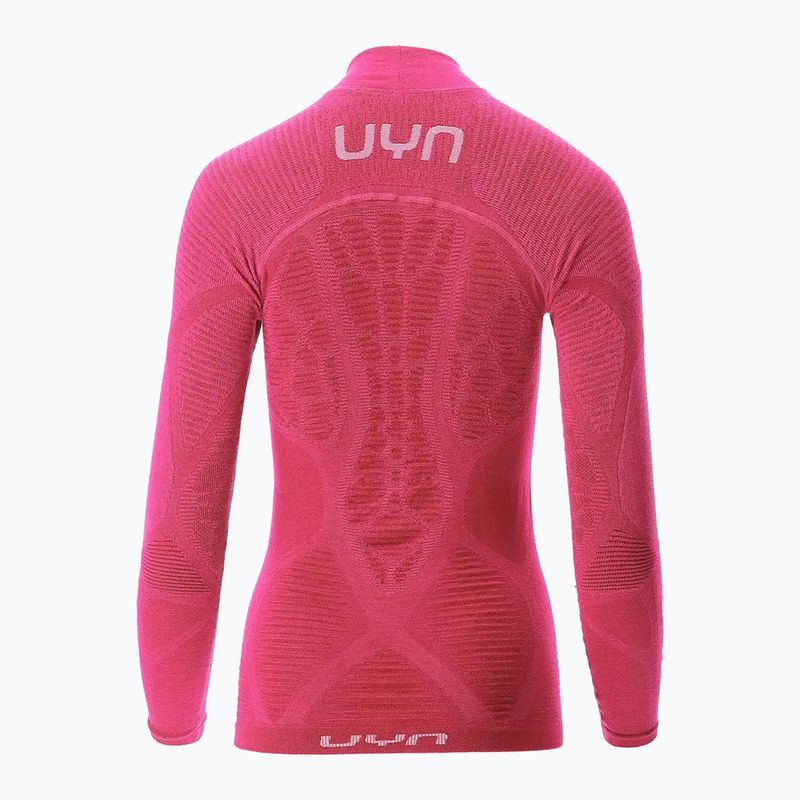 Moteriški termoaktyvūs marškinėliai UYN Elevation Biomorph LS Turtle Neck pink yarrow 8