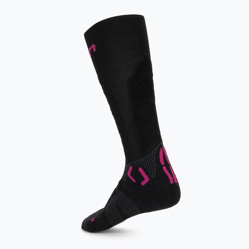Moteriškos slidinėjimo kojinės UYN Ski Touring One Bio black/pink yarrow 2
