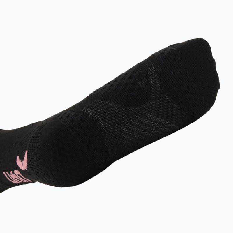 Moteriškos slidinėjimo kojinės UYN Ski One Pure Snow black/pink 3