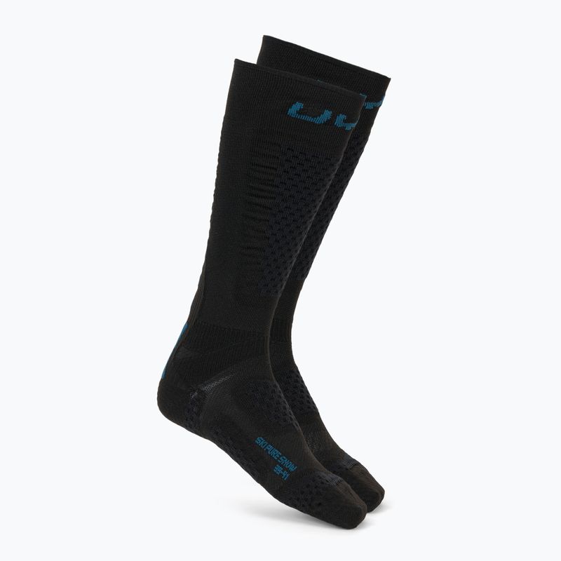 Vyriškos slidinėjimo kojinės UYN One Pure Snow juoda/mėlyna