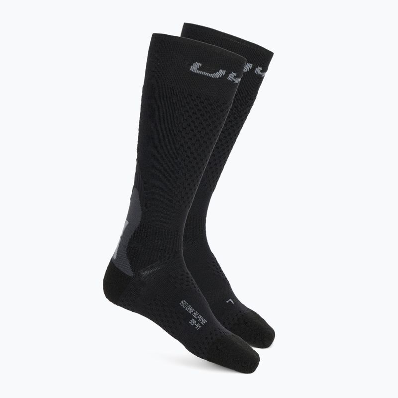 Vyriškos slidinėjimo kojinės UYN Ski One Alpine Merino black/grey