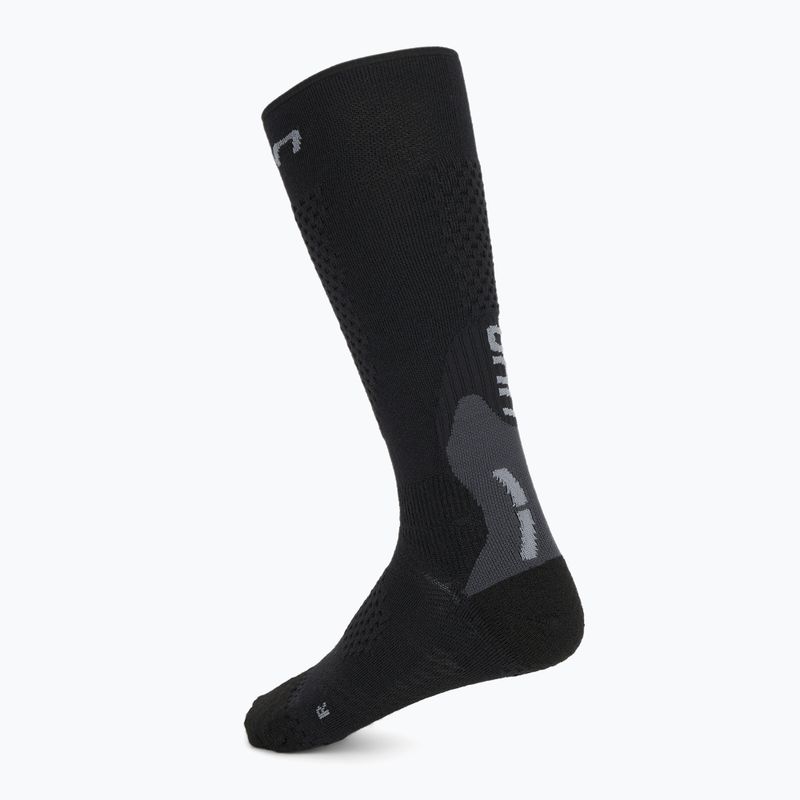 Vyriškos slidinėjimo kojinės UYN Ski One Alpine Merino black/grey 2