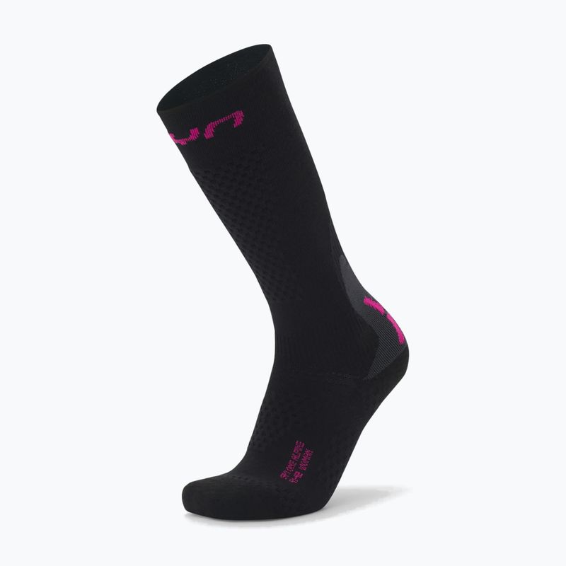 Moteriškos slidinėjimo kojinės UYN Ski One Alpine Merino black/pink 5
