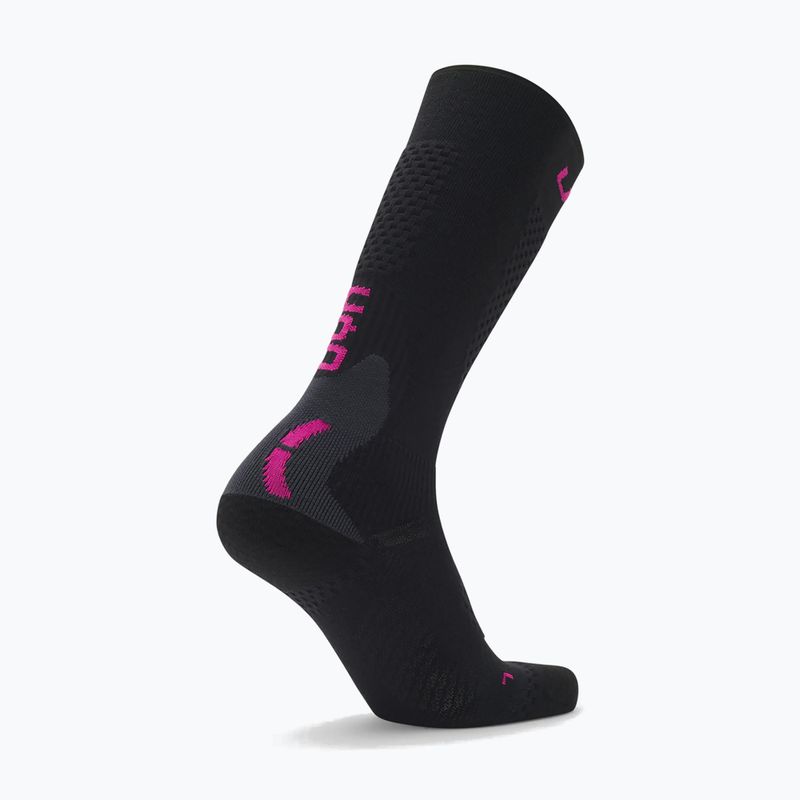 Moteriškos slidinėjimo kojinės UYN Ski One Alpine Merino black/pink 6