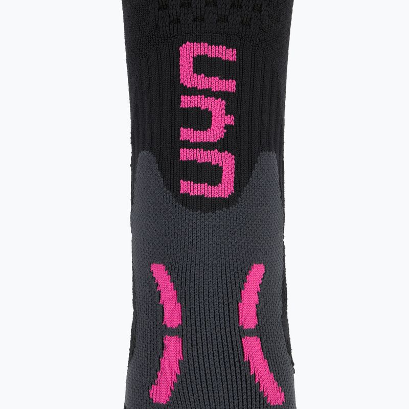 Moteriškos slidinėjimo kojinės UYN Ski One Alpine Merino black/pink 3