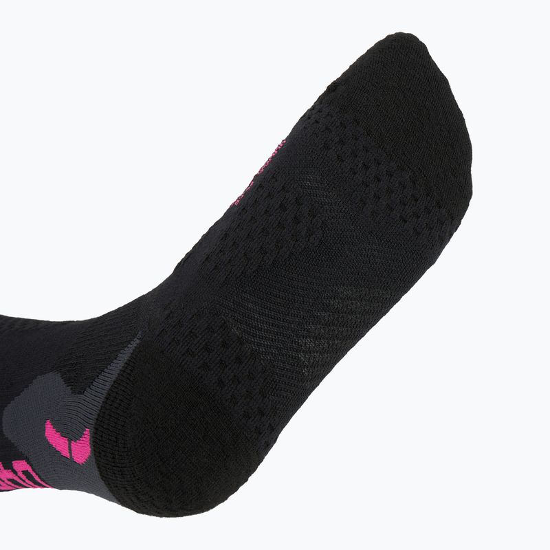Moteriškos slidinėjimo kojinės UYN Ski One Alpine Merino black/pink 4