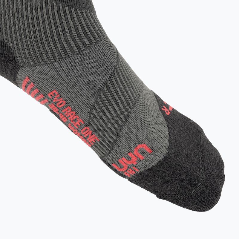 Moteriškos slidinėjimo kojinės UYN Ski Evo Race One grey/pink 3