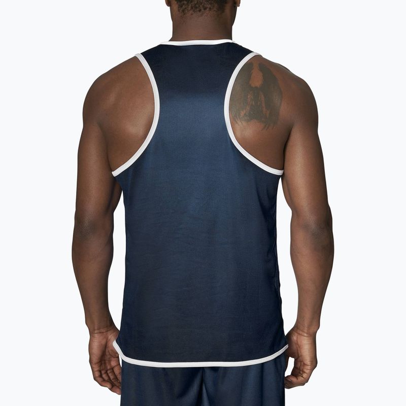 Vyriškas bliuzonas LEONE 1947 Double Face Boxing Singlet Tank Top Blue/Red AB214 2