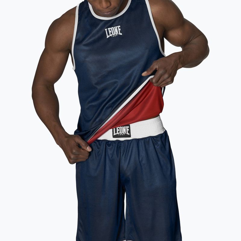 Vyriškas bliuzonas LEONE 1947 Double Face Boxing Singlet Tank Top Blue/Red AB214 3