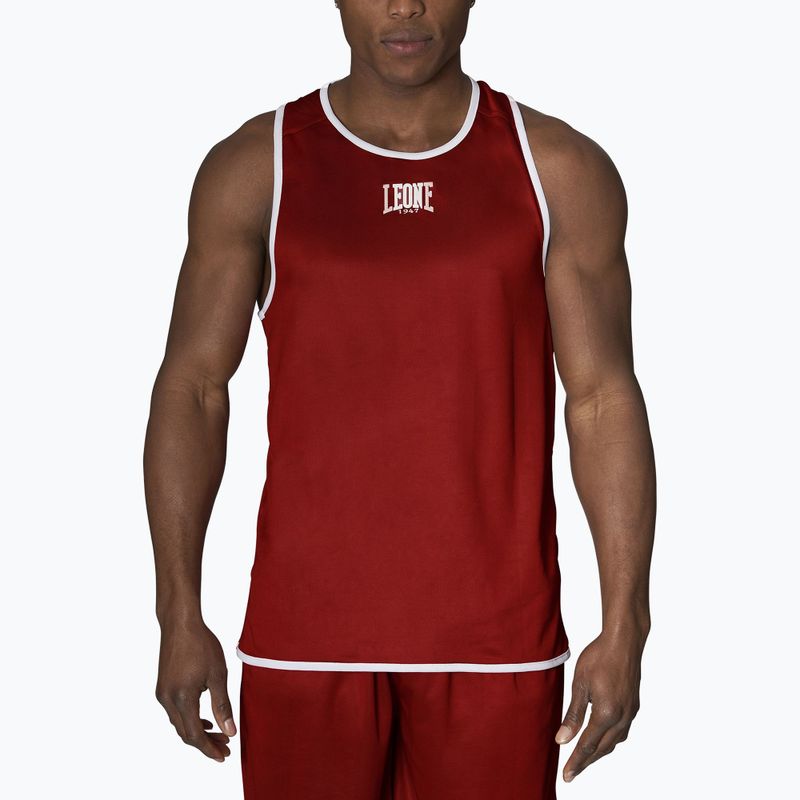 Vyriškas bliuzonas LEONE 1947 Double Face Boxing Singlet Tank Top Blue/Red AB214 4