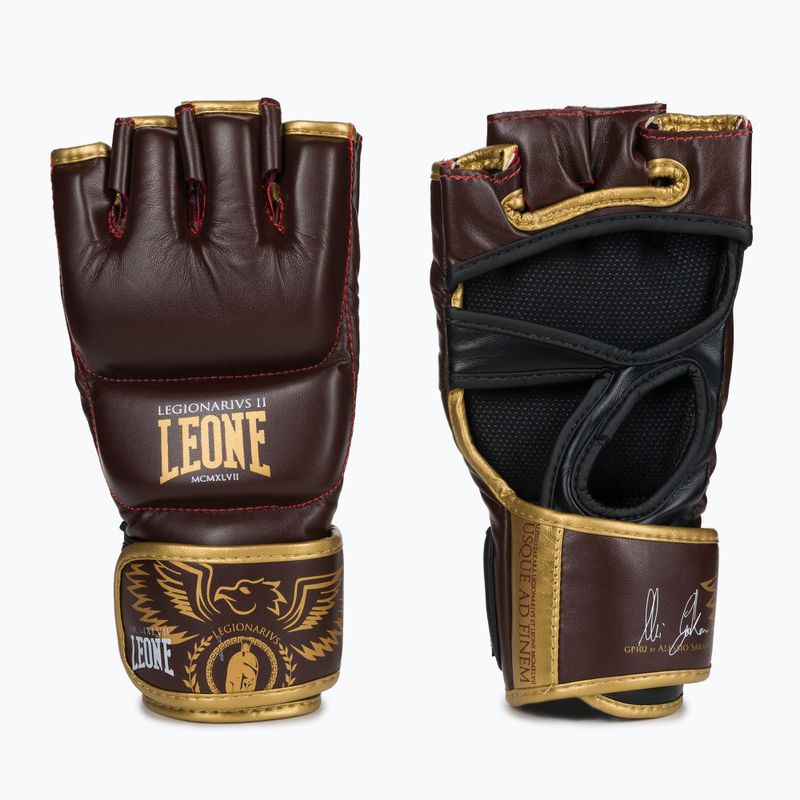LEONE 1947 Legionarivs II MMA raudonos GP102 graplingo pirštinės