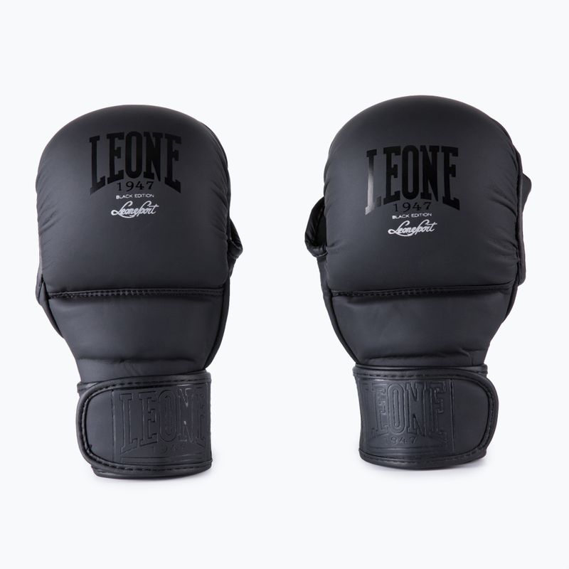 LEONE 1947 Black Edition MMA sparingo pirštinės juodos GP1213