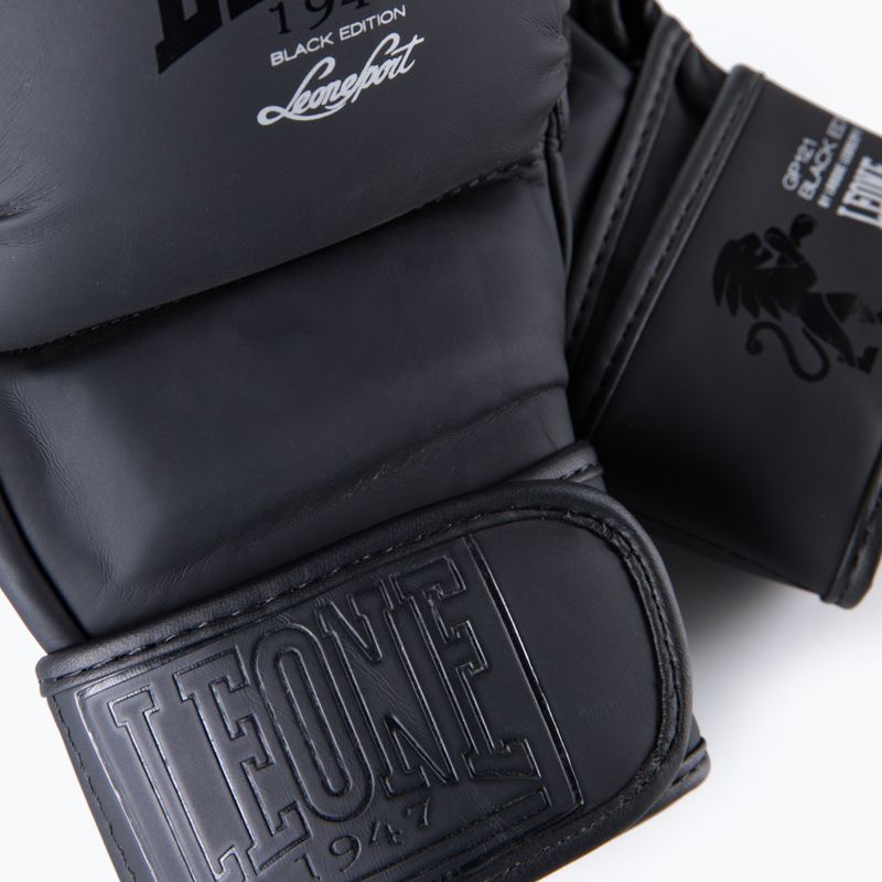 LEONE 1947 Black Edition MMA sparingo pirštinės juodos GP1213 6