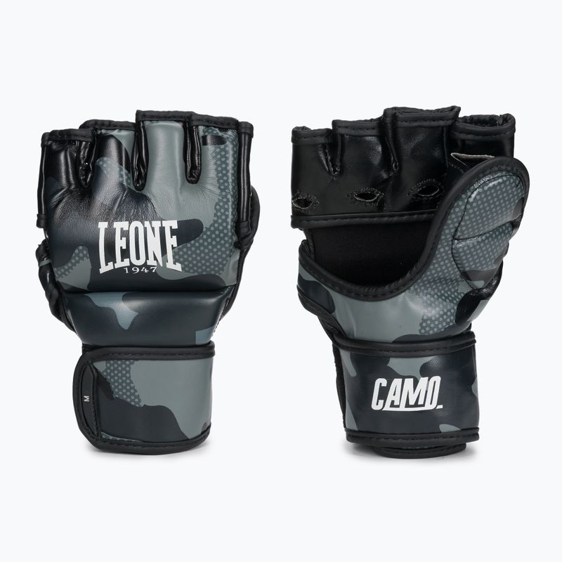 LEONE 1947 Kamufliažinės MMA pilkos GP120 graplingo pirštinės