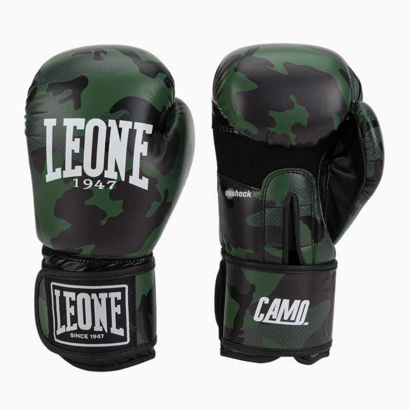 LEONE 1947 Camo žalios bokso pirštinės GN324 3