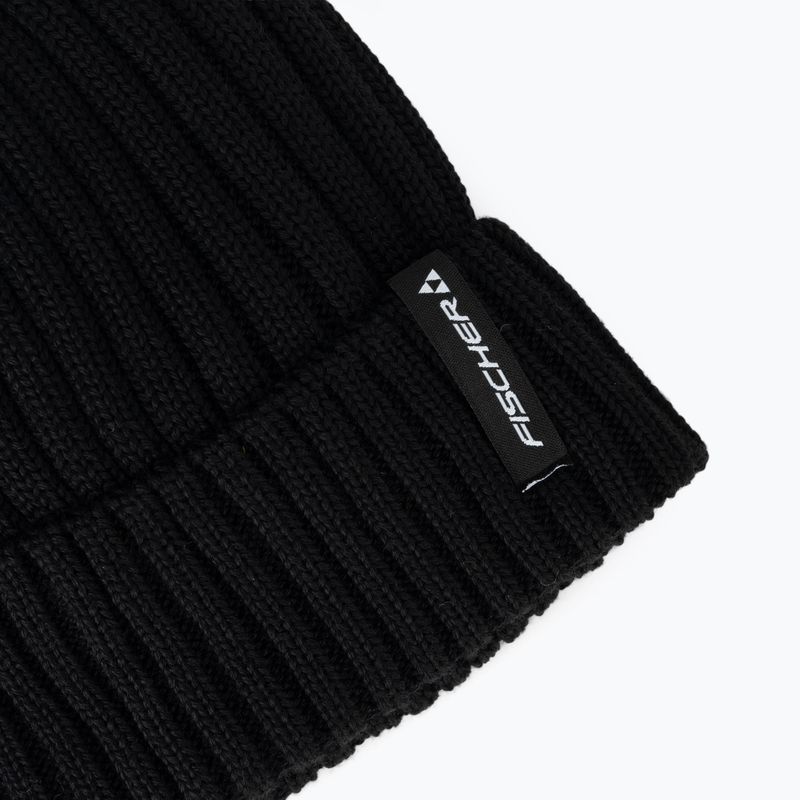 Žieminė kepurė Fischer Logo Beanie black 3