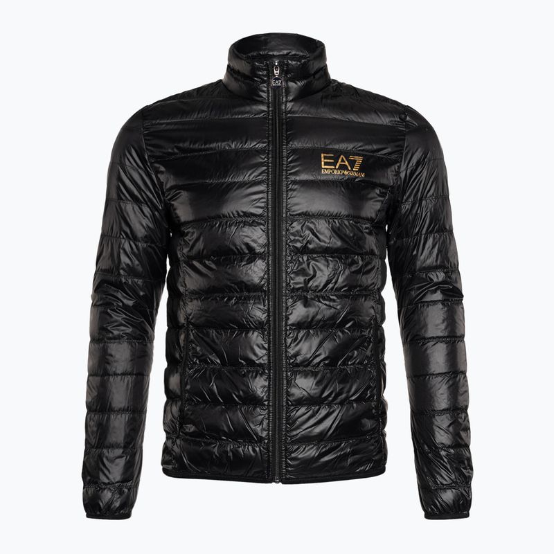 Vyriška striukė EA7 Emporio Armani Train Core ID Down Light black/gold logo 6