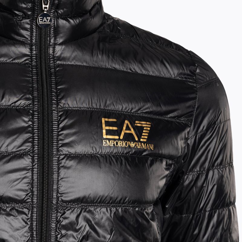 Vyriška striukė EA7 Emporio Armani Train Core ID Down Light black/gold logo 8