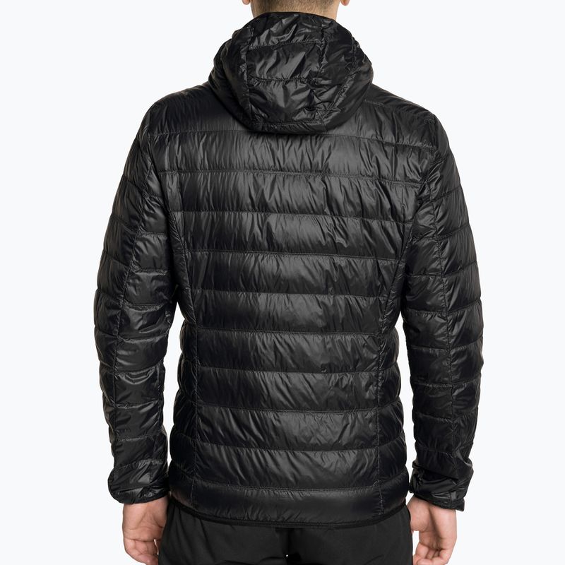 Vyriška striukė EA7 Emporio Armani Train Core ID Down Light Hoodie black/gold logo 2