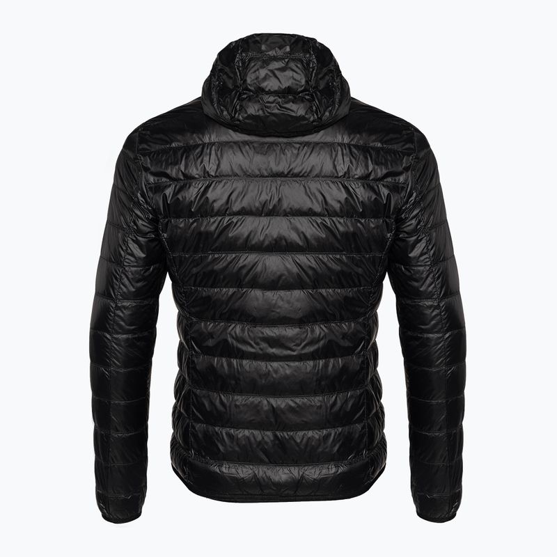 Vyriška striukė EA7 Emporio Armani Train Core ID Down Light Hoodie black/gold logo 8