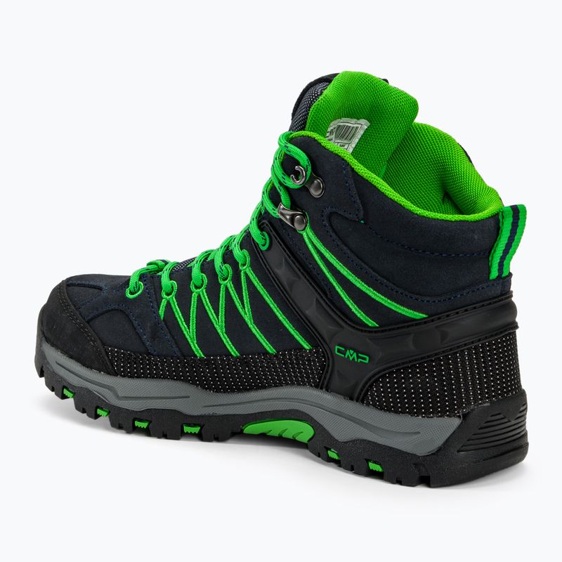 Vaikiški žygio batai CMP Rigel Mid blue/gecko 3
