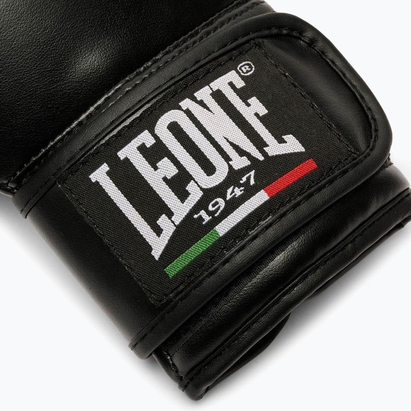 Vaikiškos bokso pirštinės LEONE 1947 Thunder Jr black 6