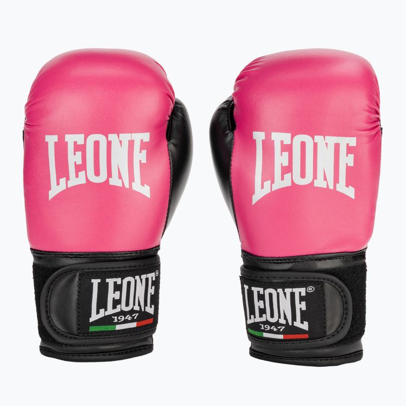 Vaikiškos bokso pirštinės LEONE 1947 Thunder Jr fuchsia 2