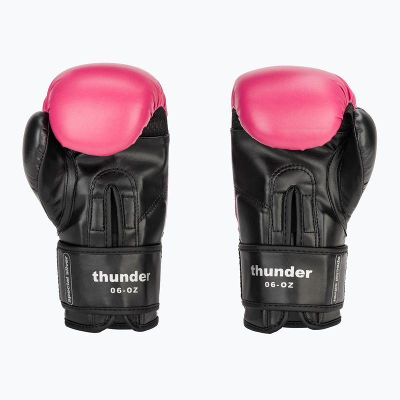 Vaikiškos bokso pirštinės LEONE 1947 Thunder Jr fuchsia 3
