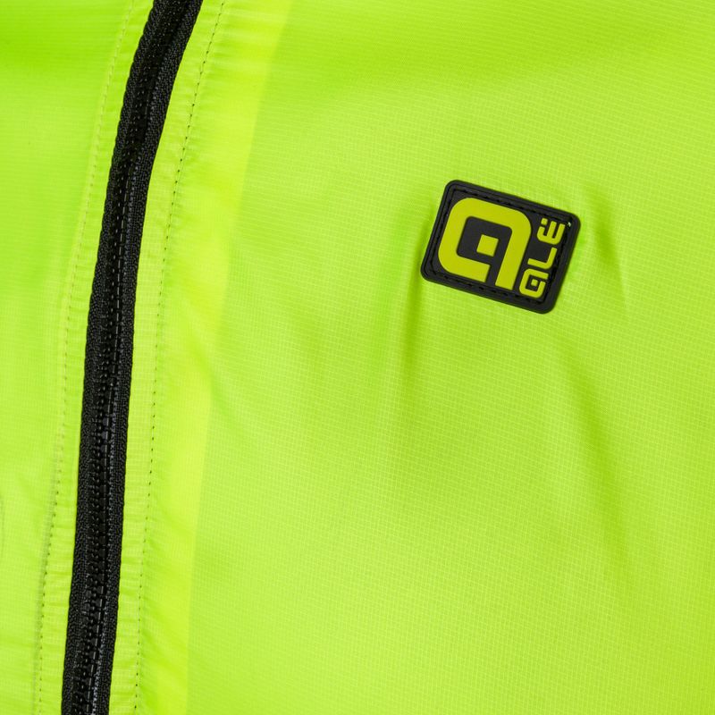 Vyriška dviratininko striukė Alé Giubbino Light Pack Alé fluorescencinė geltona 5