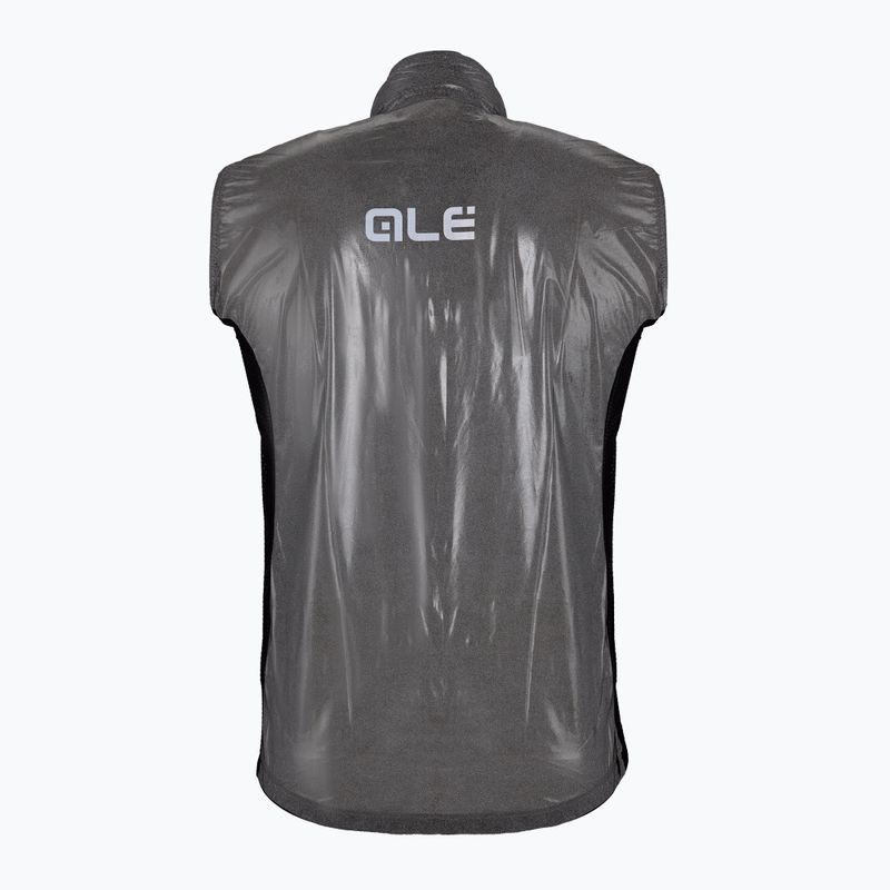 Vyriška Alé Black Reflective nero/juoda dviratininko liemenė 7