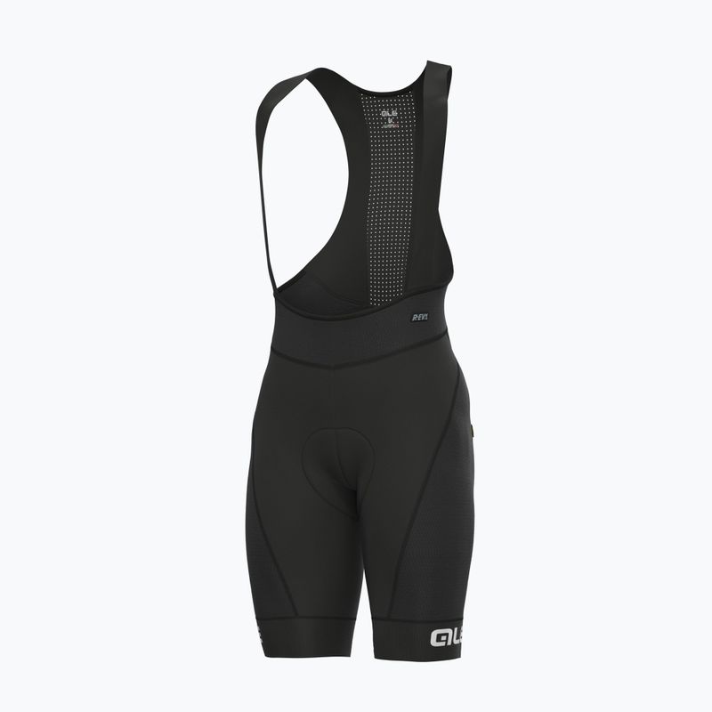 Vyriški Alé Pantalone C/B Agonista Plus juoda/balta dviratininko šortai 7