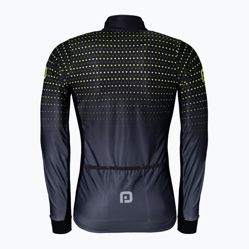 Vyriškas dviratininko džemperis Alé Bullet nero grigio black/grey 6