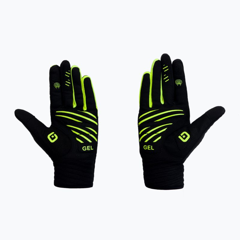 Dviračių pirštinės Alé Windprotection nero giallo fluo black/fluo yellow 2