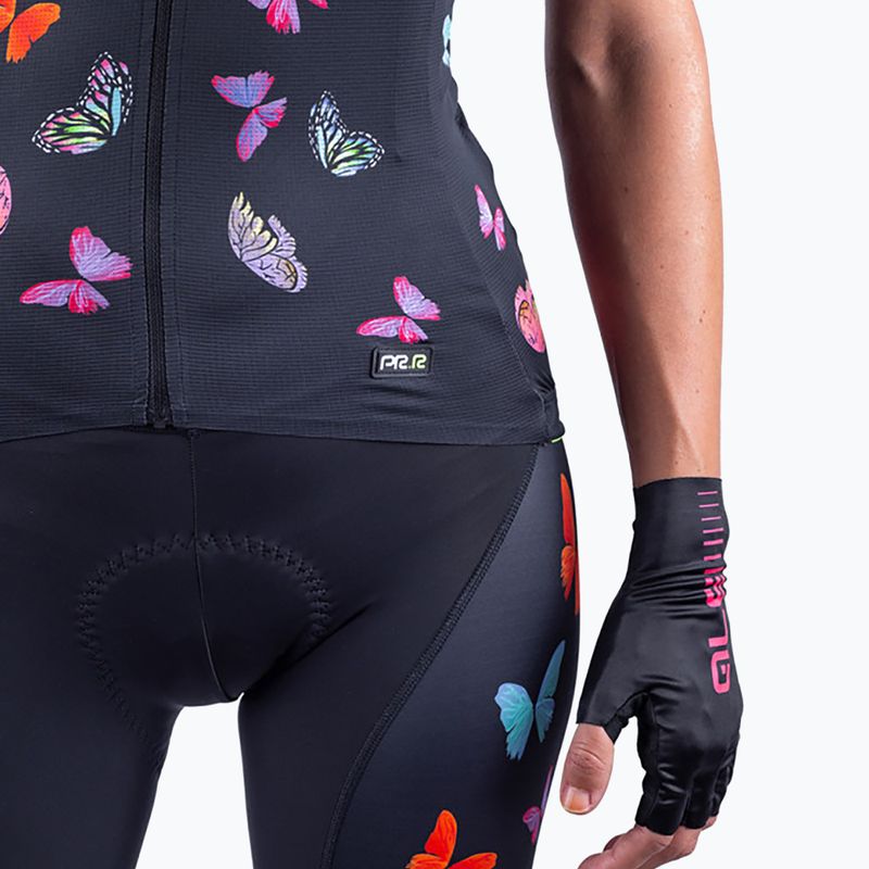 Moteriški dviračių marškinėliai Alé Maglia Donna MC Butterfly black 7