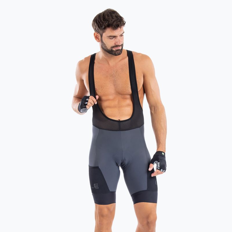 Vyriški dviračių šortai Alé Stones Cargo Bibshorts grey