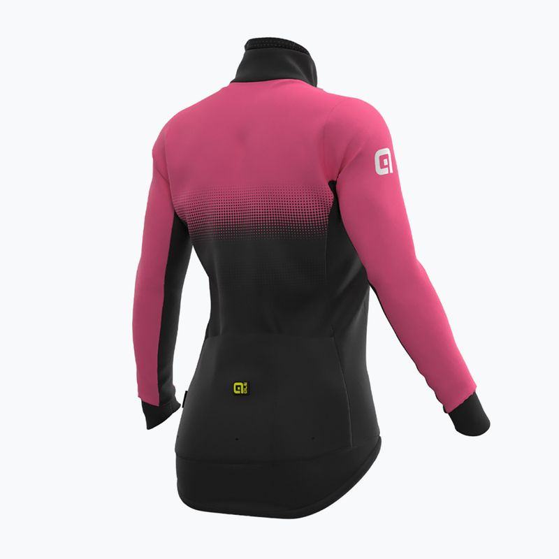 Moteriška dviračių striukė Alé Gradient rosa fl nero/fl.pink black 7