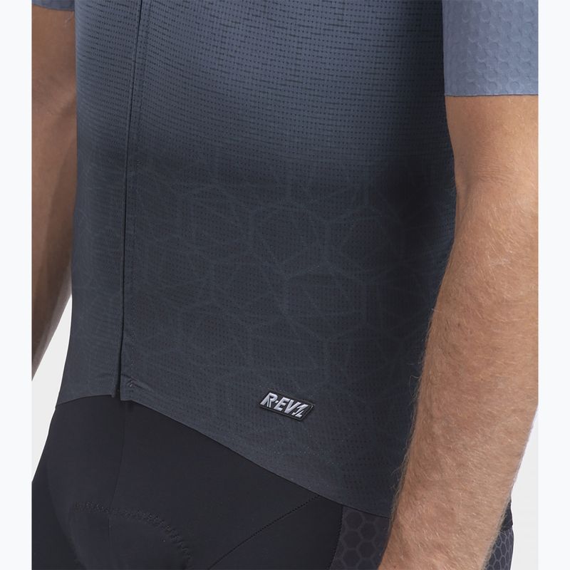 Vyriški Alé Maglia MC Velocity dviratininkų marškinėliai pilkos spalvos 7