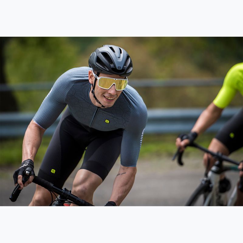 Vyriški Alé Maglia MC Velocity dviratininkų marškinėliai pilkos spalvos 13