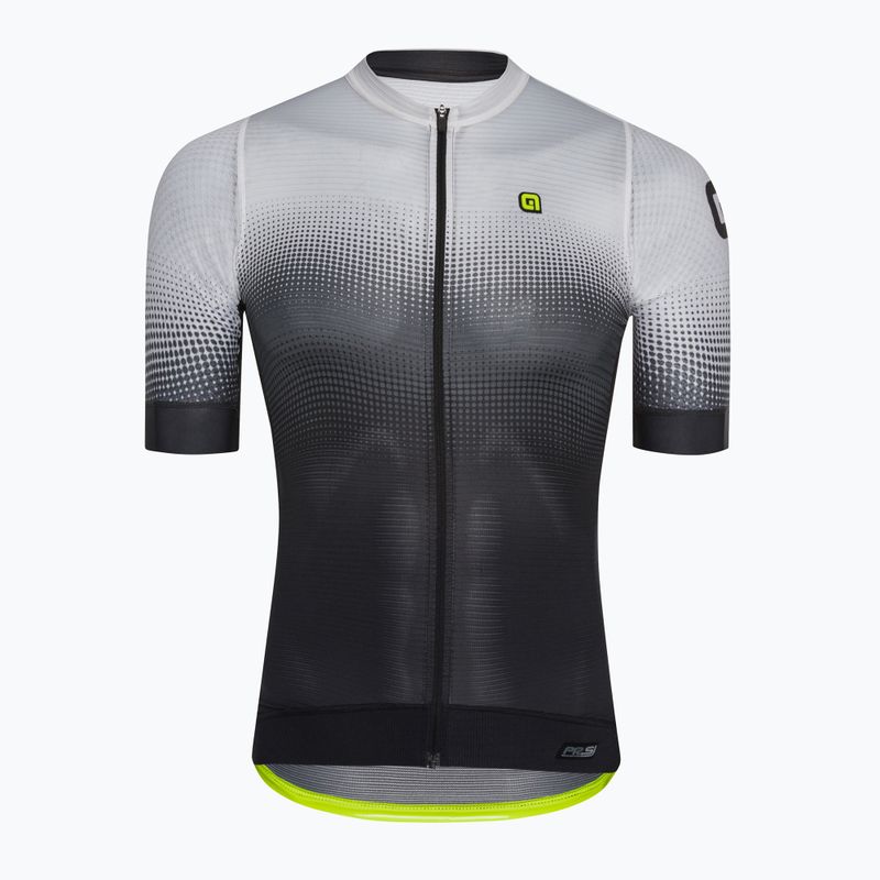 Vyriški dviratininko marškinėliai Alé Maglia MC Gradient white