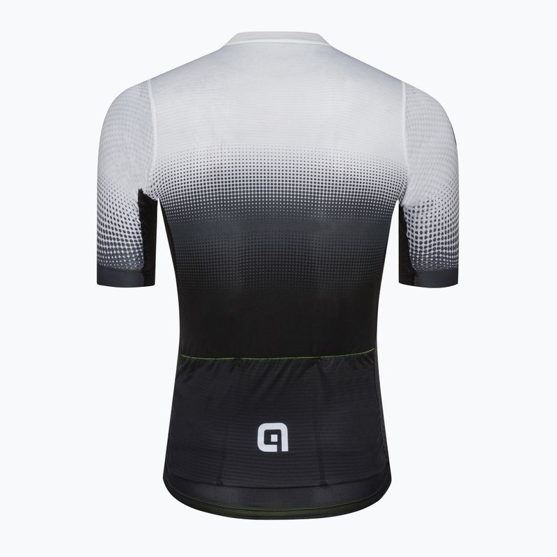 Vyriški dviratininko marškinėliai Alé Maglia MC Gradient white 2