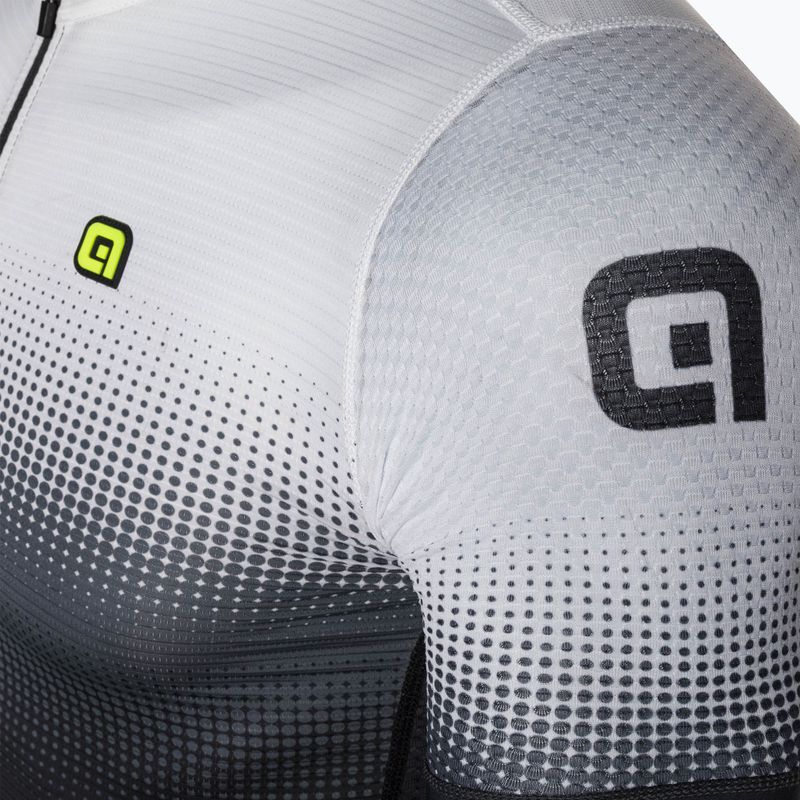 Vyriški dviratininko marškinėliai Alé Maglia MC Gradient white 3