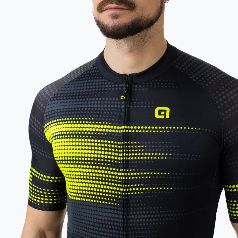 Vyriški Alé Maglia MC Turbo dviratininkų marškinėliai juodi 3
