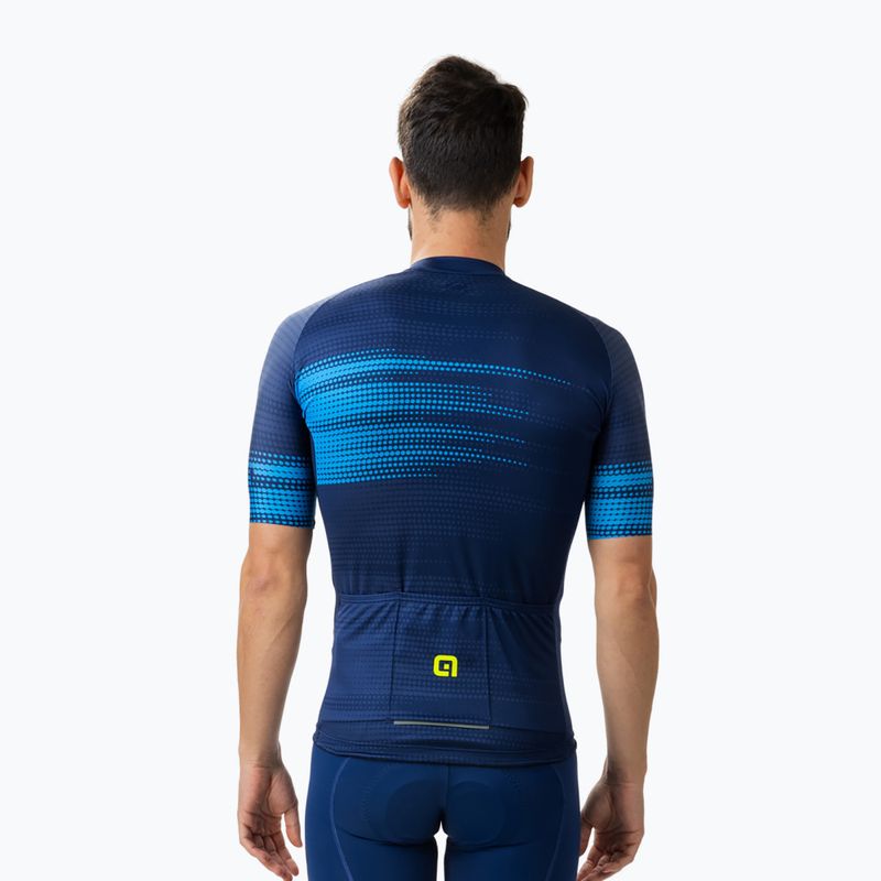 Vyriški dviratininko marškinėliai Alé Maglia MC Turbo blue 3