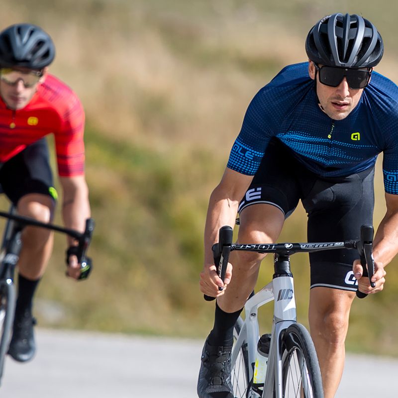 Vyriški dviratininko marškinėliai Alé Maglia MC Turbo blue 8